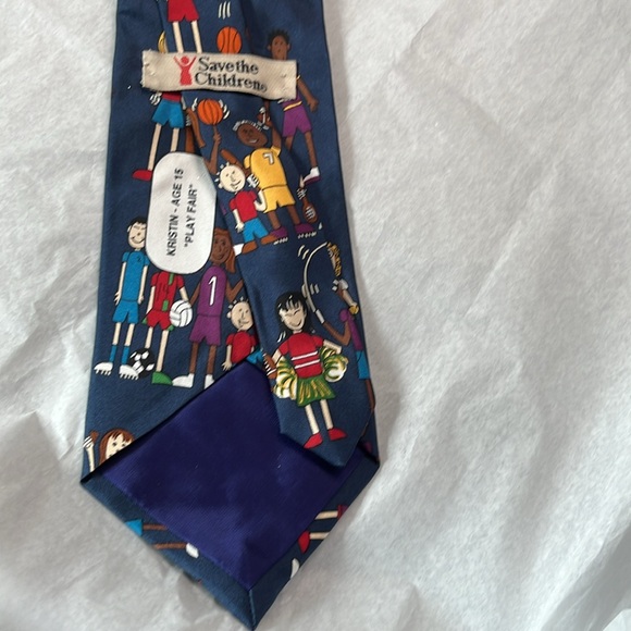 Save the Children Tie, vintage - Picture 5 of 6